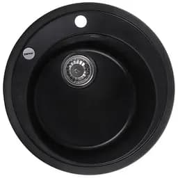 Кухонная мойка Zerix ZS-510R-14 black металлик ZX4538, Черный матовый