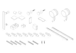 Двері в нішу Koer SR SD01-120x200-TR-01 прозоре скло Easy Clean 8 мм, хром KR5376, універсальні, прозорий, хром - мініатюра 7