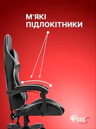 Крісло геймерське 4Points DL Сіре - мініатюра 8