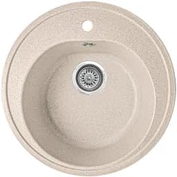 Мийка кухонна Valetti 5S гранітна 510x510 мм бежева