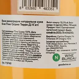 Вино Lunaria Ancestrale Pinot Grigio Terre Di Chieti біле сухе 0.75 л - мініатюра 5