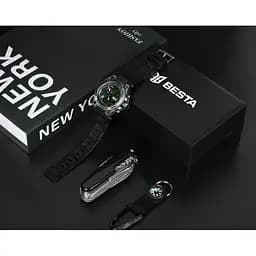 Чоловічий водостійкий наручний годинник Besta Box Tattoo ЗСУ Set з компасом + подарунковий набір - мініатюра 3