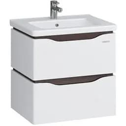 Тумба підвісна Sanwerk Алесса Air 60 венге з умивальником Space Line (MV0000876) Венге