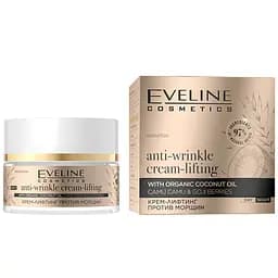 Крем-ліфтинг Eveline Organic Gold, проти зморшок, 50 мл - мініатюра 3