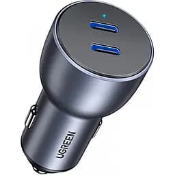 Автомобільний зарядний пристрій Ugreen CD213 QC 3.0 Dual USB-C 40W Grey (70594) [99310] - мініатюра 3