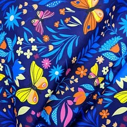 Дитяча постільна білизна в ліжечко FAIRY BUTTERFLY, синій (ButterfliesBlue_Honey11_140) - мініатюра 5
