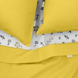 Комплект постільної білизни Cosas Summer CS1 Євро жовтий (Ranfors99_Summer_FoliageBirds_200) - мініатюра 3