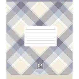Тетрадь общая Школярик Plaid pattern в клетку 12 листов 30 шт. (012-3345K)