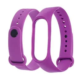 Силиконовый ремешок для Xiaomi Mi Band 3/4, 20 темно-фиолетовый