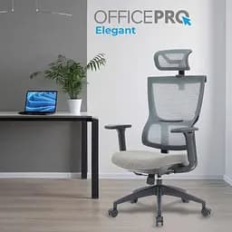 Офісне крісло OfficePro Elegant OC600-B-DG-DG Black/Dark Gray [148650] - мініатюра 7