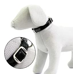 Ошейник для собак Croci Leatherette, лаковый, 26-40x1 см, черный (C5079258)