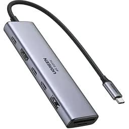 Док-станція USB3.2 Type-C - - HDMI 4K60Hz/2хUSB 3.0/2xUSB-C/SD/TF PD 100 Вт CM511 Ugreen (45521)