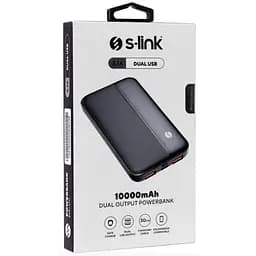Зовнішній акумулятор Power Bank S-Link 10000mAh Зарядний пристрій Чорний - мініатюра 4