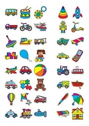 English for Kids. Іграшки і транспорт. Toys and Transport - мініатюра 5