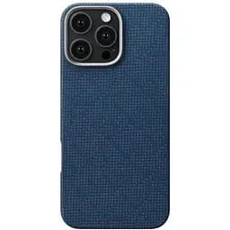Карбоновий чохол Pitaka Tactile Woven Case PTK Classic Monogram Dark Blue для iPhone 16 Pro Max (KI1603PTKP)