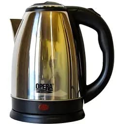 Електрочайник OPERA 2 л Чорний/Сріблястий
