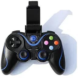Беспроводной Bluetooth джойстик Gen Game V8 Чёрный с синим