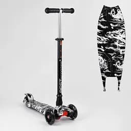 Самокат Maxi Best Scooter 60х14.5х28 см Чорно-білий 000231471 - мініатюра 4