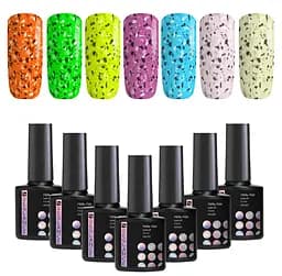 Набір гель-лаків з поталлю Reglance "Splash" 7.5 мл