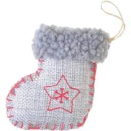 Підвіска Yes! Fun Чобіток із зірочкою 9 см сіра (973477)