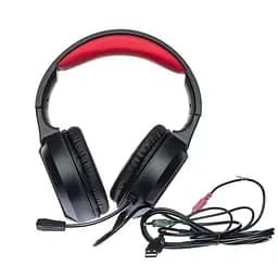 Геймерські навушники з підсвічуванням Misde A8 Gaming Червона гарнітура, ігрові навушники з мікрофоном (ST) - мініатюра 3