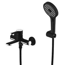 Смеситель для ванны Gappo G3203-6 черный/хром Черный матовый