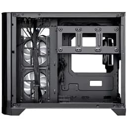 Корпус 1stPlayer UV6, Black, без БЖ, Mini Tower, Micro ATX / Mini ITX, 2xUSB 3.0, макс. CPU - 157 мм / VGA - 400 мм, 3x120 мм ARGB, бічна та передня панель із загартованого скла (UV6-BK-2FC7R-1FC7) - мініатюра 4