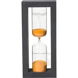 Пісочний годинник Склоприлад 4-28, 15 хвилин пісок помаранчевий чорний (300599)