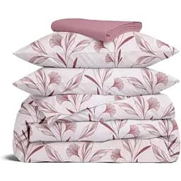 Комплект постільної білизни Cosas Pastel flowers CS3 Євро рожевий (PetalsCinnamonRose_41Lilac_200)