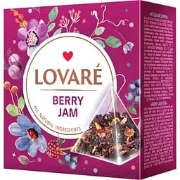 Уцінка. Чай плодово-ягідний Lovare Berry Jam 30 г (15 шт. х 2 г) 