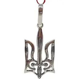 Срібна підвіска Містер Твістер Тризуб. 3099 ТРИЗУБ МЕЧ 2
