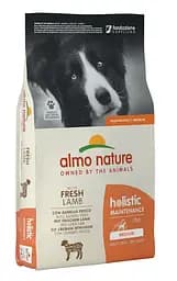 Сухий корм для дорослих собак середніх порід Almo Nature (Альмо Натюр) Holistic зі свіжим ягням 12 кг