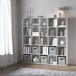 Книжная полка стеллаж Vays M-4 с 25 ячейками ЛДСП 178x29x178 см для дома офиса детской или гостиной