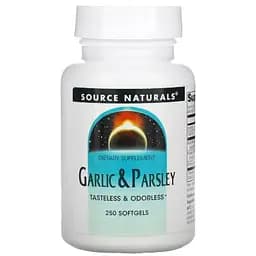 Часник та петрушка Source Naturals 250 желатинових капсул
