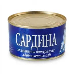 Сардини Арктика натуральні з додаванням олії 230 г (658115)