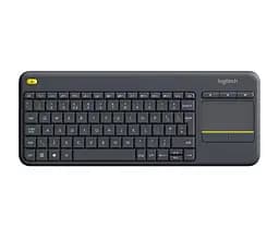 Беспроводная сенсорная клавиатура с тачпадом Logitech Touch K400 Plus / USB 2.4 ГГц / 10 метров / Черный (920-007145)