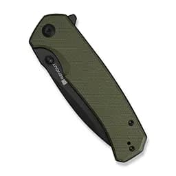 Ніж складаний Sencut Skarnax S24025-2 зелений G10, чорне лезо - мініатюра 5