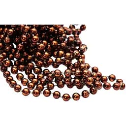 Намисто на ялинку Devilon 6 мм х 6 м новорічна прикраса шоколадне (250553-1)