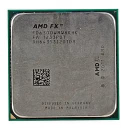 Процессор AMD FX 6300 (FD6300WMW6KHK) (Socket AM3+, 6T, 4.1 ГГц, Tray) Б/у