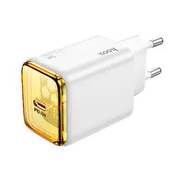 Сетевое зарядное устройство для Hoco N54 Monsoon single port PD45W charger (EU) Белый