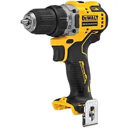 Дрель-шуруповерт DeWALT бесщеточная безударная XR Li-Ion 12 В 2 Ач 57.5 Нм 425-1500 об/мин патрон 10 мм быстрозажимная без аккумуляторной батареи и зарядного устройства (DCD701N)