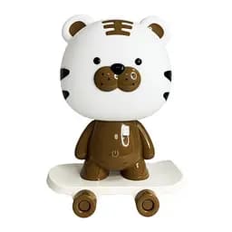Нічник дитячий «Тигр на скейті» Mega Zayka MGZ-1408(Brown) мережевий, живлення від USB