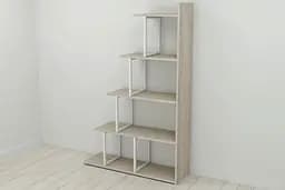 Етажерка Ferrum-decor Стелла 1600x1020x300 Білий метал ДСП Дуб Сонома (FRD-103469)