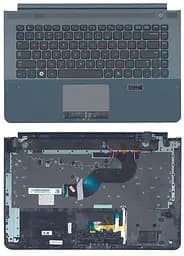 Клавіатура для ноутбука Samsung (RC420) Black, (Gray TopCase) - мініатюра 3