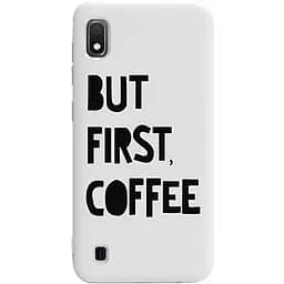 Чохол-накладка Toto Pure TPU 2 mm Print Case Samsung Galaxy A10 #41 First Coffee White