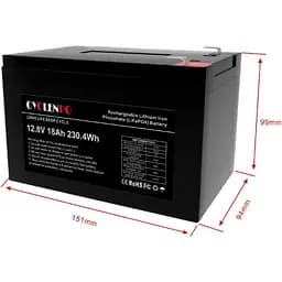Акумулятор Cyclen 12.8V 18AH LiFePo4 - мініатюра 6