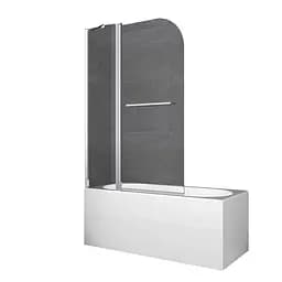 Шторки скляні на ванну Koer SR BS04-95x140-TR-01 прозоре скло 6 мм, хром KR5403, Універсальна, прозорий, хром