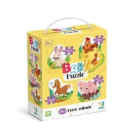 Детский пазл 4 в 1 "Baby puzzle. Сельские животные" DoDo Toys 300686 набор 4 в 1