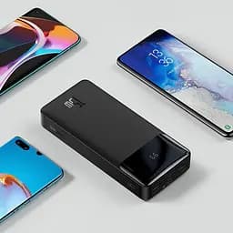 Універсальна батарея Baseus Bipow Digital Display 20000 mAh 15W (PPDML-J01) чорна - мініатюра 8