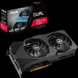 Видеокарта AMD Radeon RX 5700 XT 8GB ASUS Dual EVO OC (DUAL-RX5700XT-O8G-EVO) Б/У